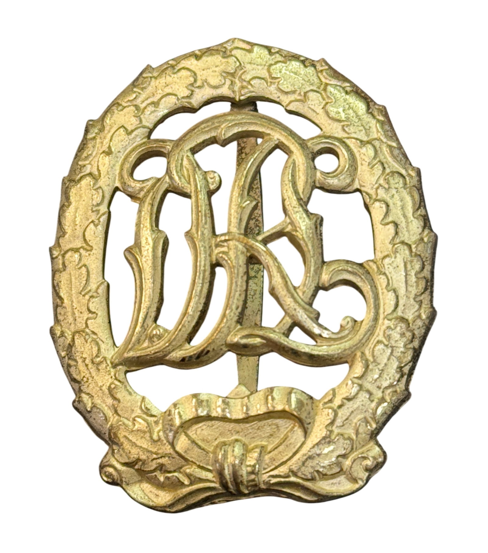 1930s Pre WW2 Early German Silver over Bronze DRL Sports Badge (1 of 3)