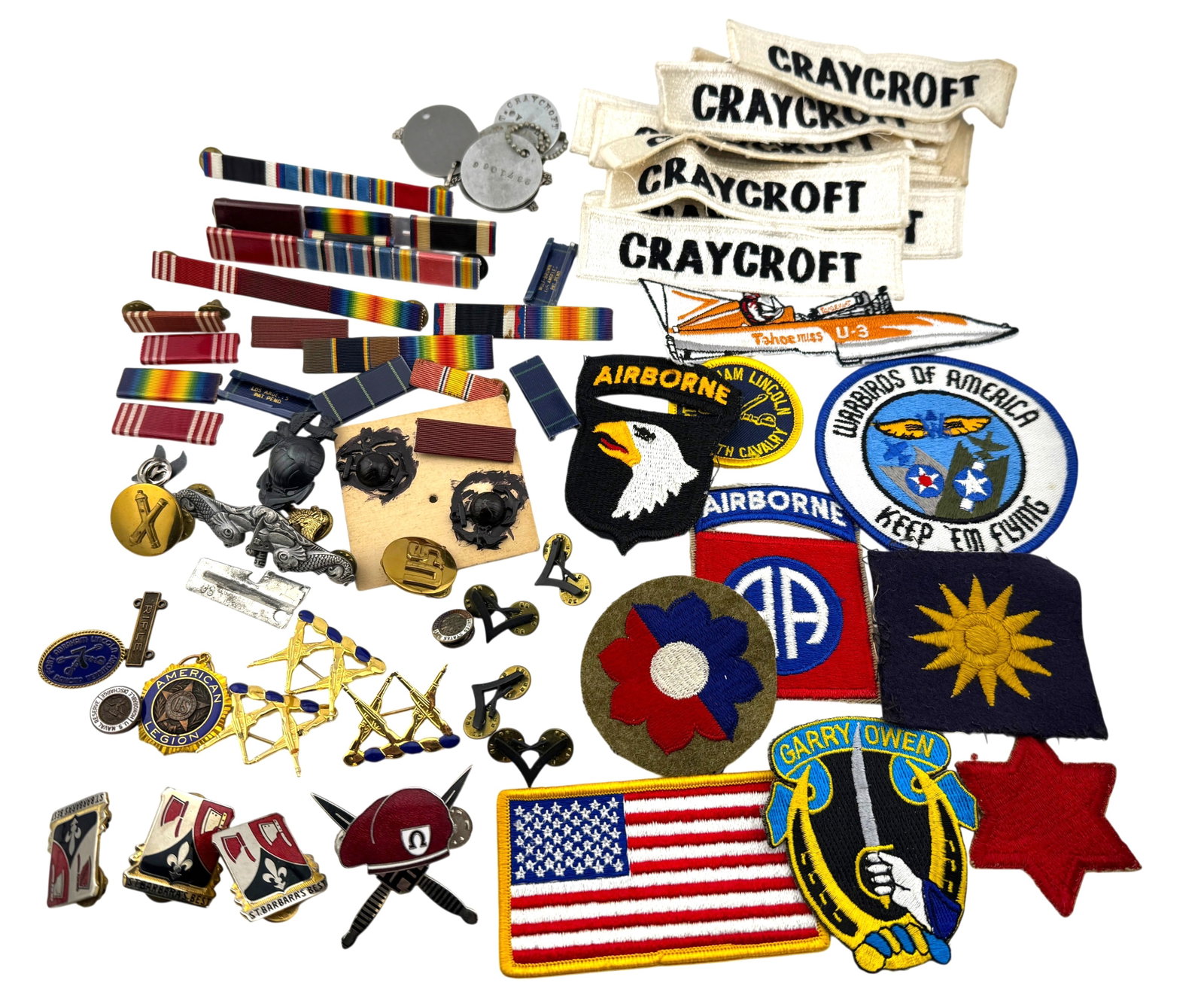 Collection of Vintage Mixed Military Insignias: Collection of Vintage Mixed Military Insignias