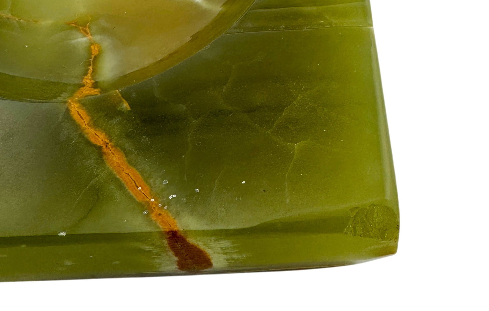 Large Green Onyx Ashtray - 3
