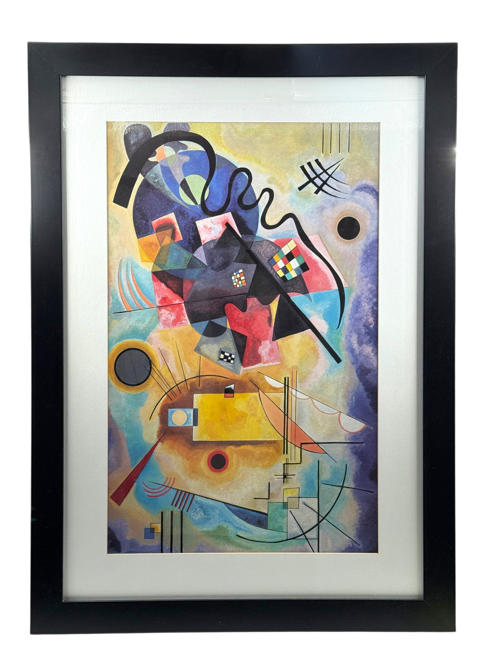 Kandinsky "Yellow Red & Blue" Abstract Framed Print (1 of 1)
