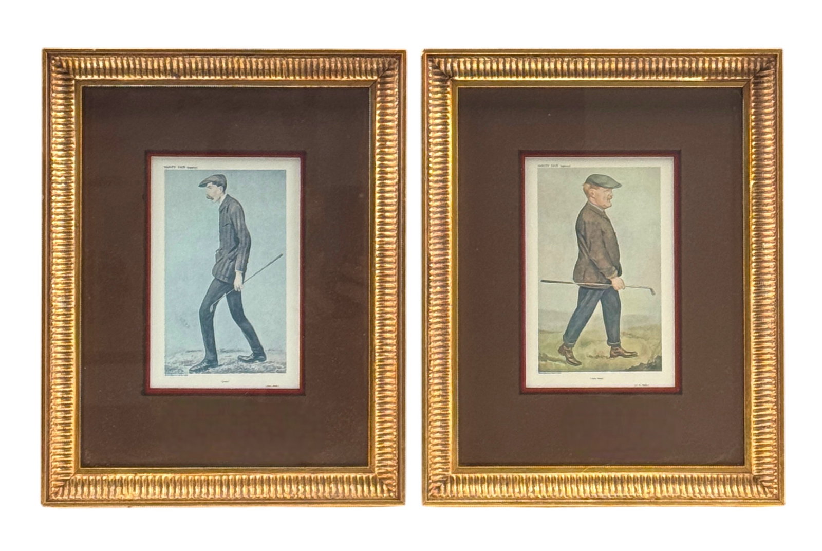 W King Ambler Framed Set of Golfer Prints (Vanity Fair) (1 of 4)