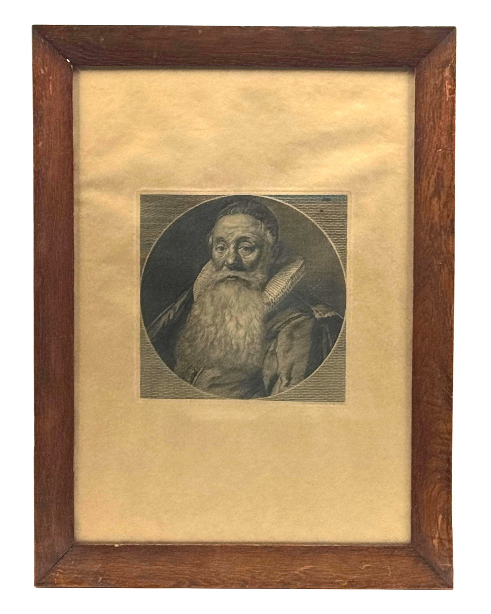 18th Cent Engraving of Gellius de Bouma by Daniel Vrijdag in early 20th century frame: c1790 Engraving of Gellius de Bouma by Daniel Vrijdag (1765-1822) framed in Haarlem, Netherlands early 1900's. In good condition for age. N/J