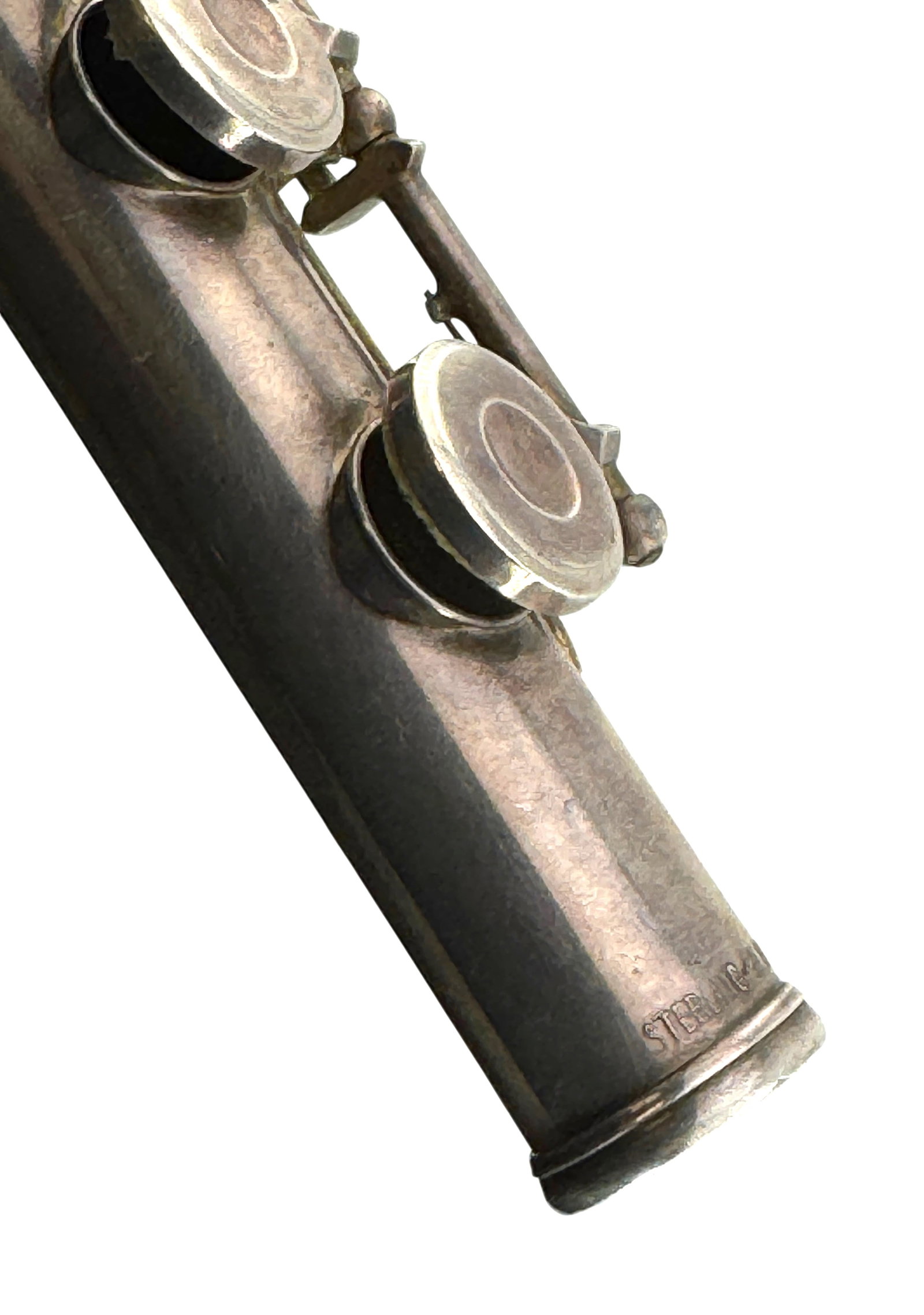 Vintage Evette & Schaeffer Solid Sterling Silver Clarinet - 5