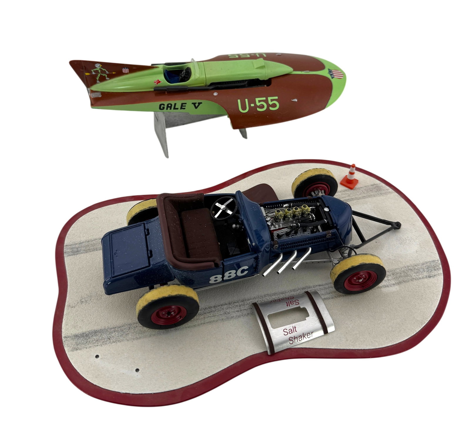 Danbury Mint Diecast 1925 Ford Model T Salt Flat Car & Gale V Hydroplane U-55 Model (1 of 4)