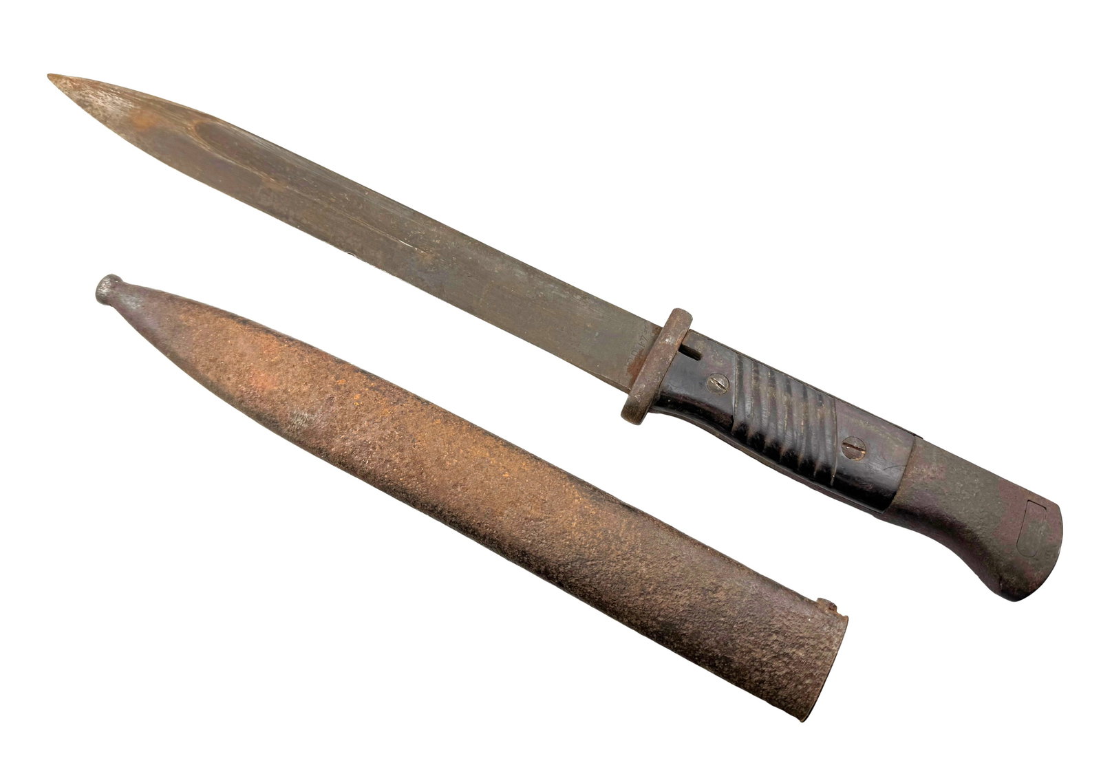 WWII German Mauser K98 Rifle Bayonet with Scabbard (1 of 4)