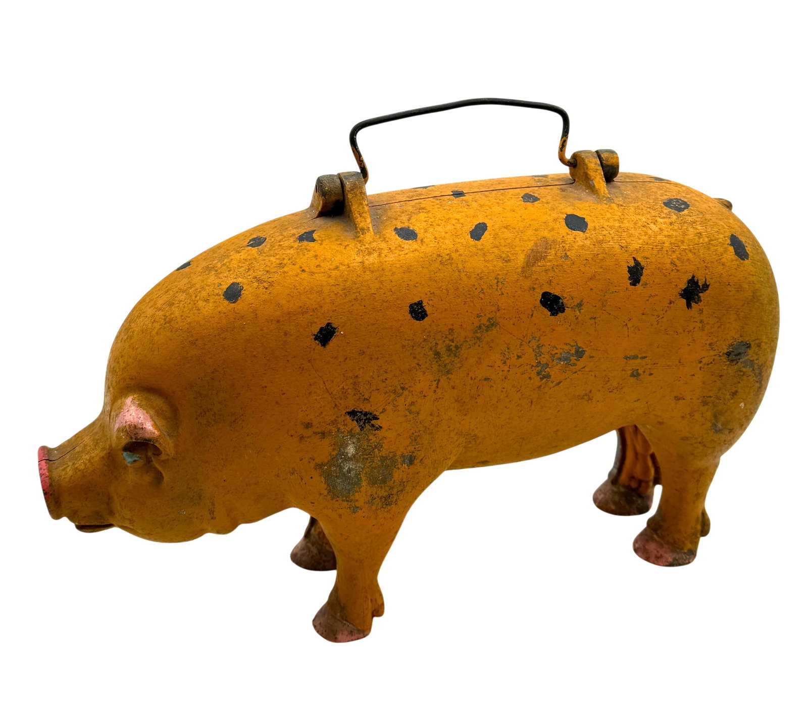 1930's Noorman Farm Foods Cast Iron Anatomical Pig Saleman Sample Figure (1 of 8)