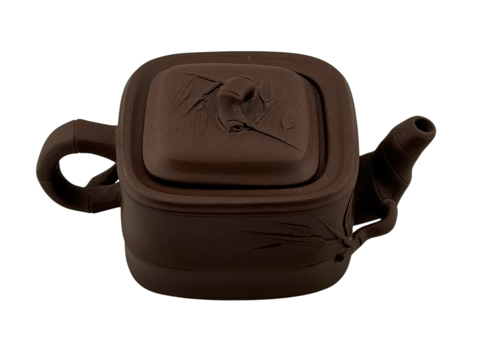 Chinese YiXing Teapot with Marking: Chinese YiXing Teapot with Marking. Dimension 6.5" x 3" x 4" A/R
