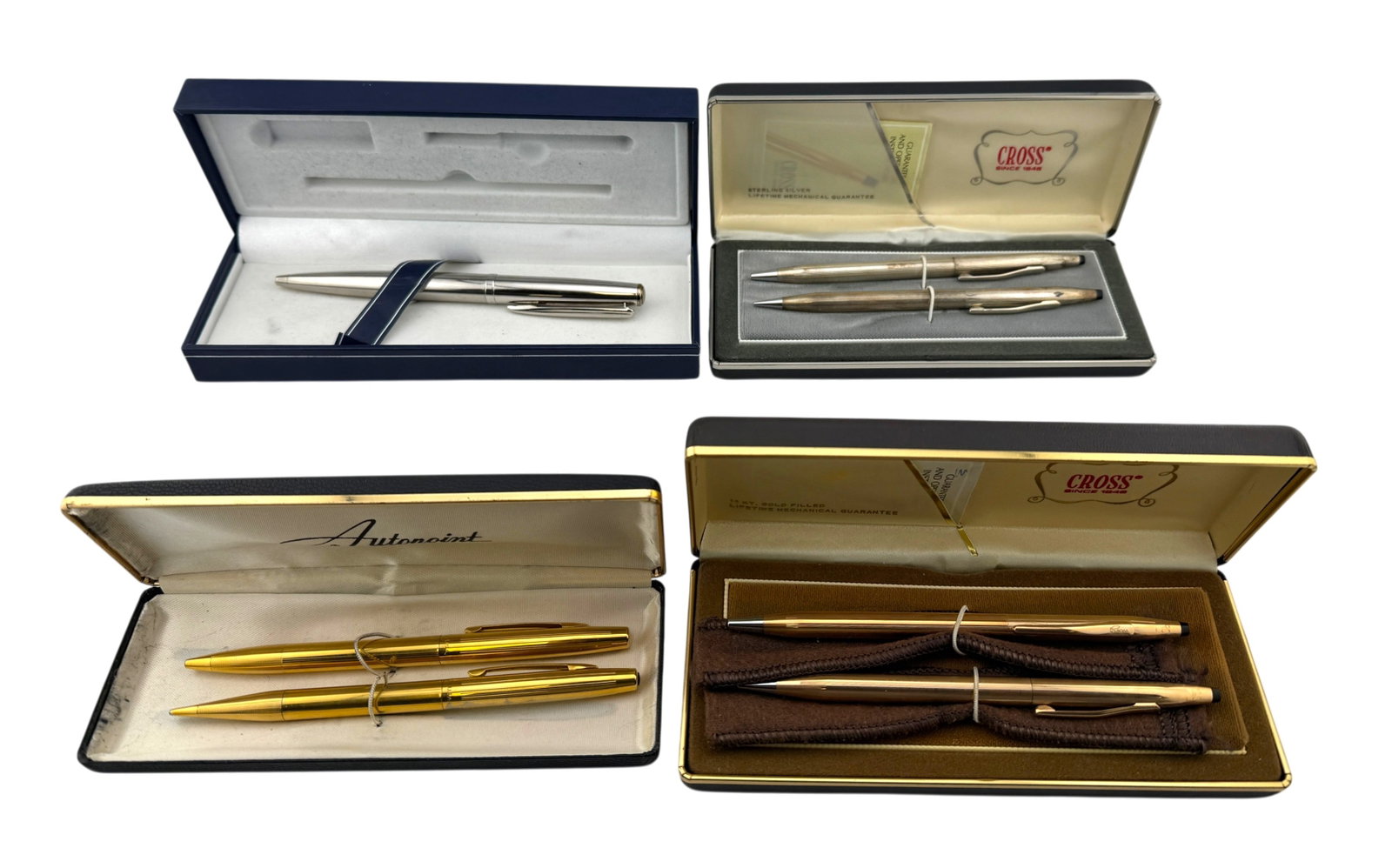 (Lot of 4) Vintage Pens and Pencils Set in Original Boxes (1 of 2)