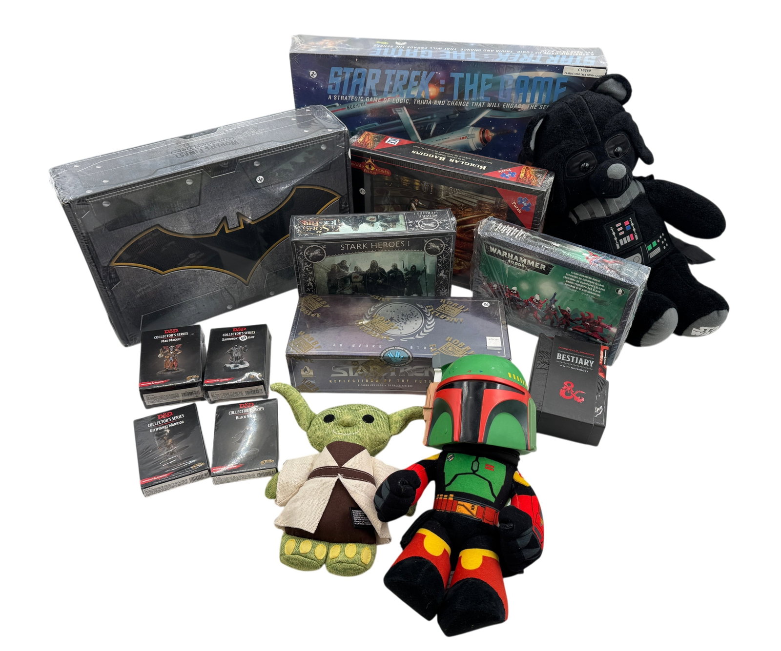 Mixed Collection of Action Figures, Board Games and Stuffed Animals (1 of 1)
