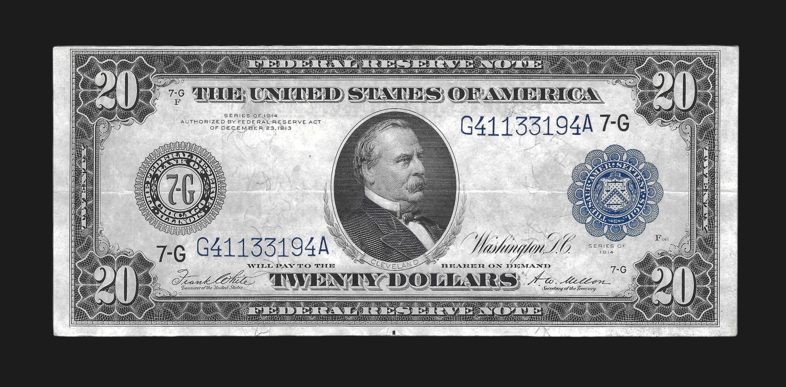 1914 Federal Reserve $20 FR 987 (1 of 2)