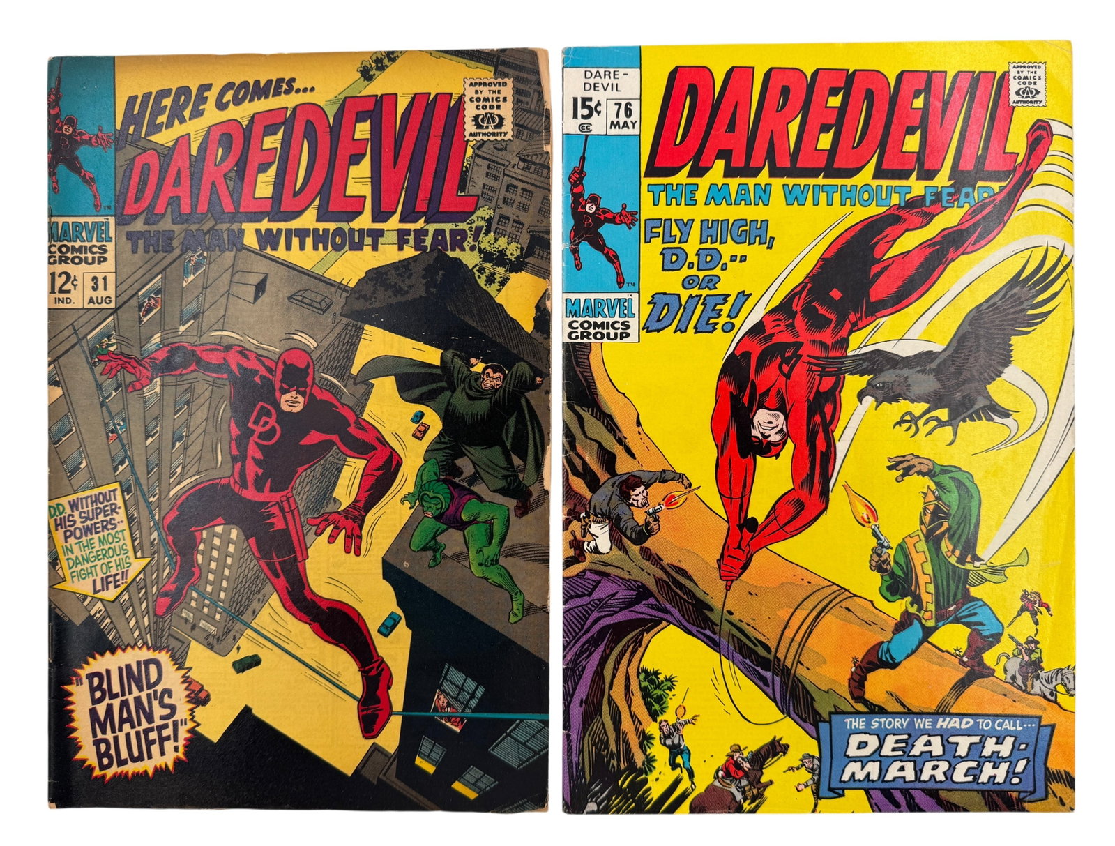 (Lot of 2) DC Comics Daredevil #31 and #76 (1 of 1)