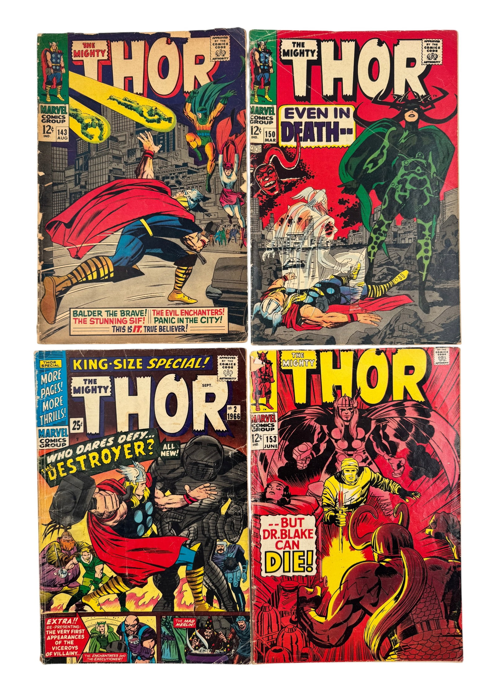 (Lot of 4) Silver Age The Mighty Thor Marvel Comics (1 of 1)