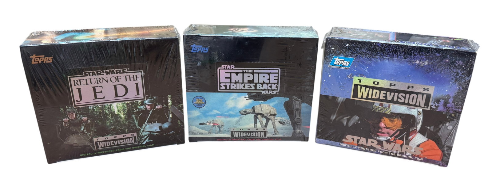 (Lot of 3) Topps Star Wars Widevision Trading Cards Boxes Unopened 1994 and 1995 (1 of 3)
