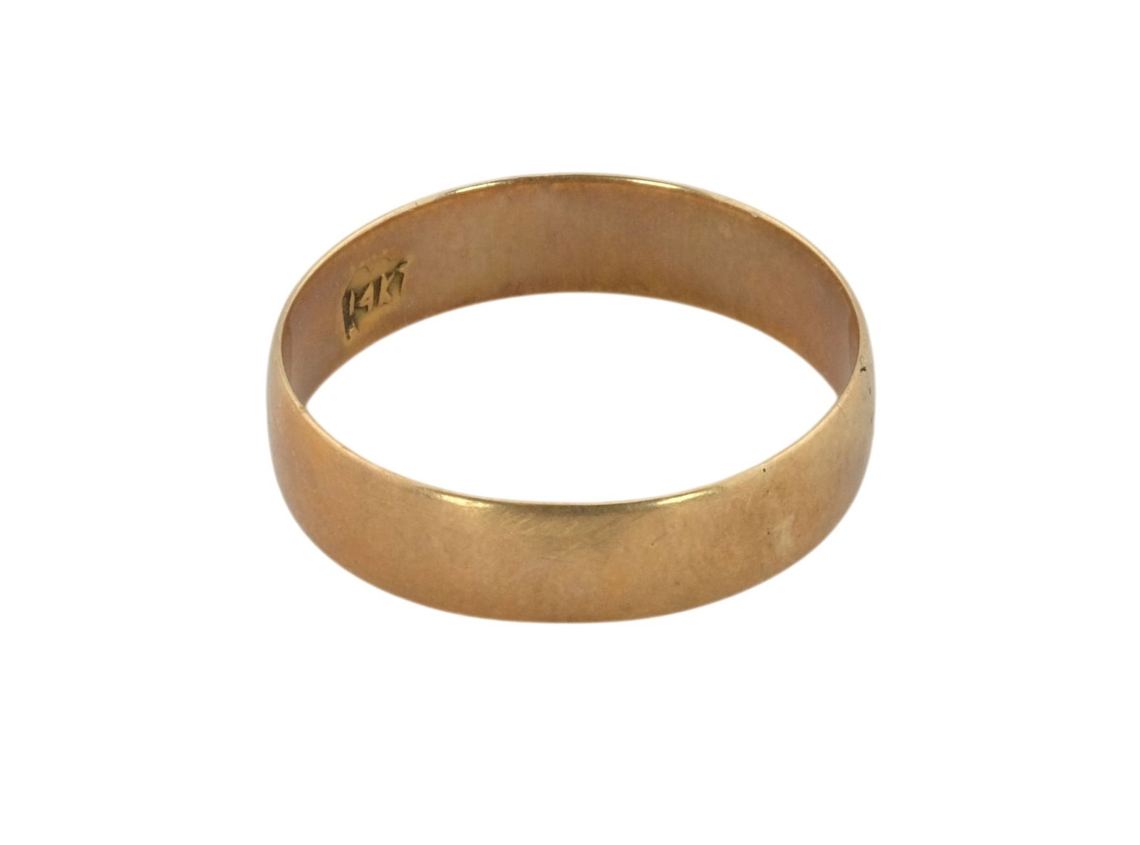 14Kt Rose Gold Wedding Band Size 8.5: 14Kt Rose Gold Wedding Band Size 8.5. Weight 2 grams