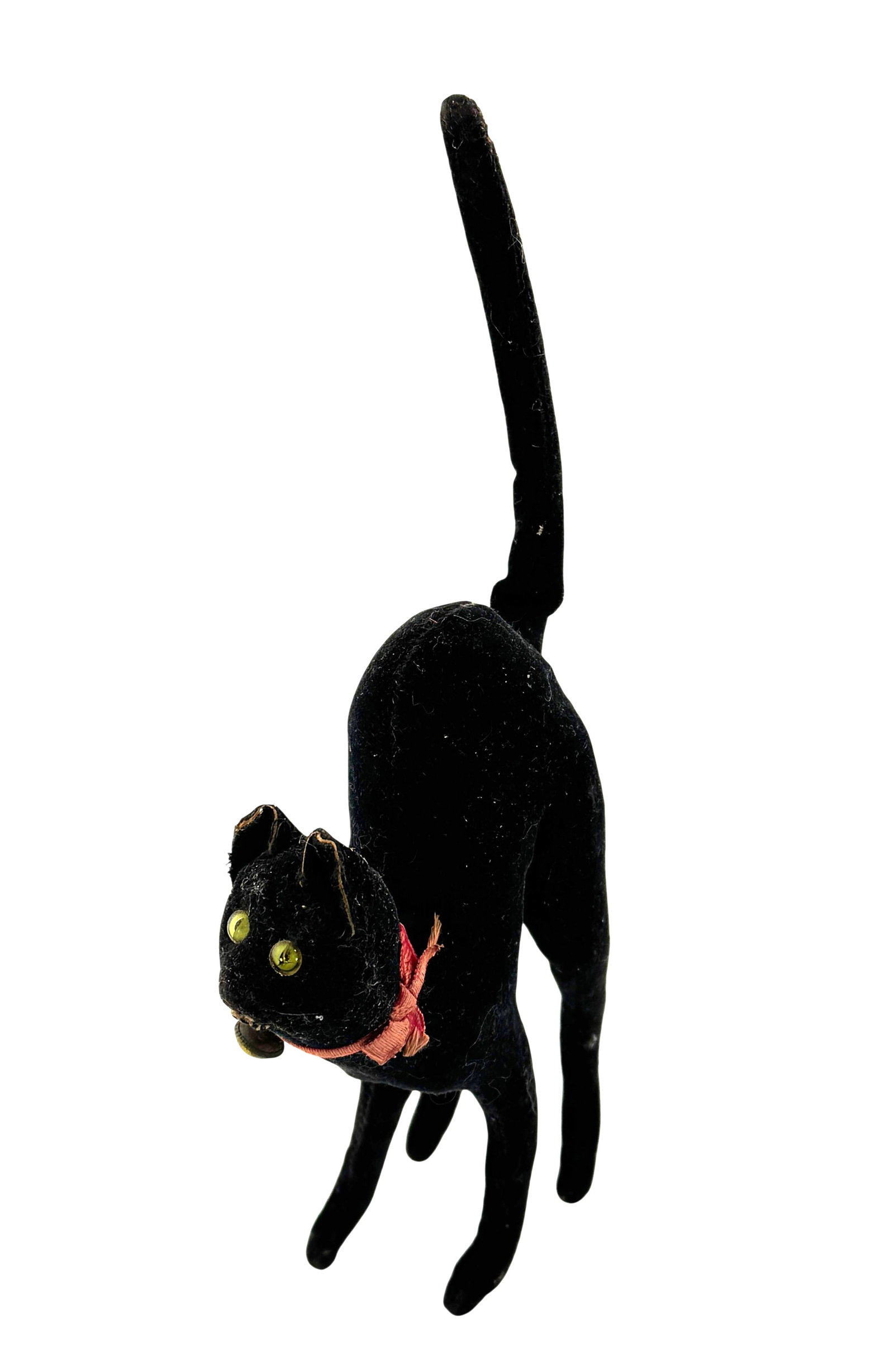 Rare 1904 Antique Steiff Caricature Velvet Tom Cat with Green Glass Eyes (1 of 6)