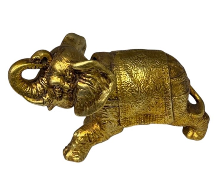 Mid Century Ardalt Gilt Elephant "Nodder" (1 of 3)