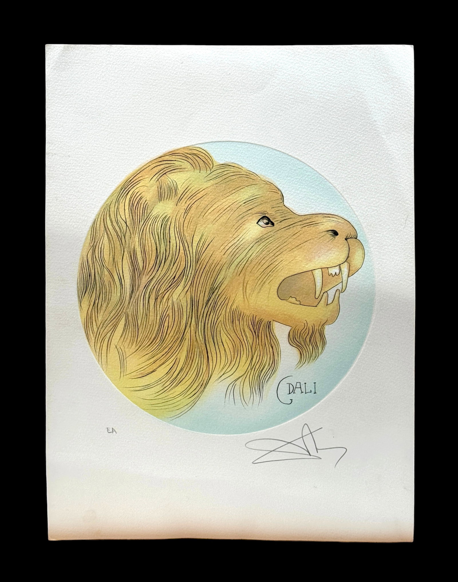 After Dali, Salvadore (1901-1989) 1978 Etching "Leo" Artist Proof Pencil Signed (1 of 1)