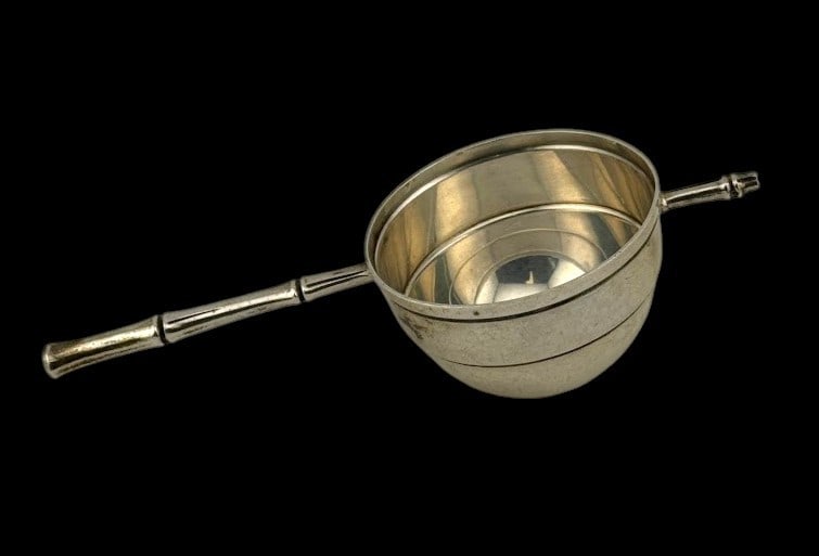 1970's Tiffany & Co. "Bamboo" Sterling Silver Bar Jigger Brandy Warmer Measure Cup (1 of 4)
