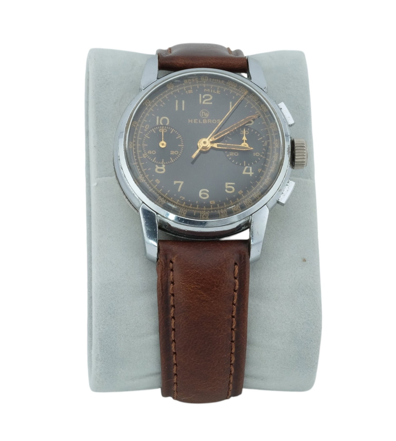 Vintage Helbros Manual Wind Chronograph Watch 35mm (1 of 4)
