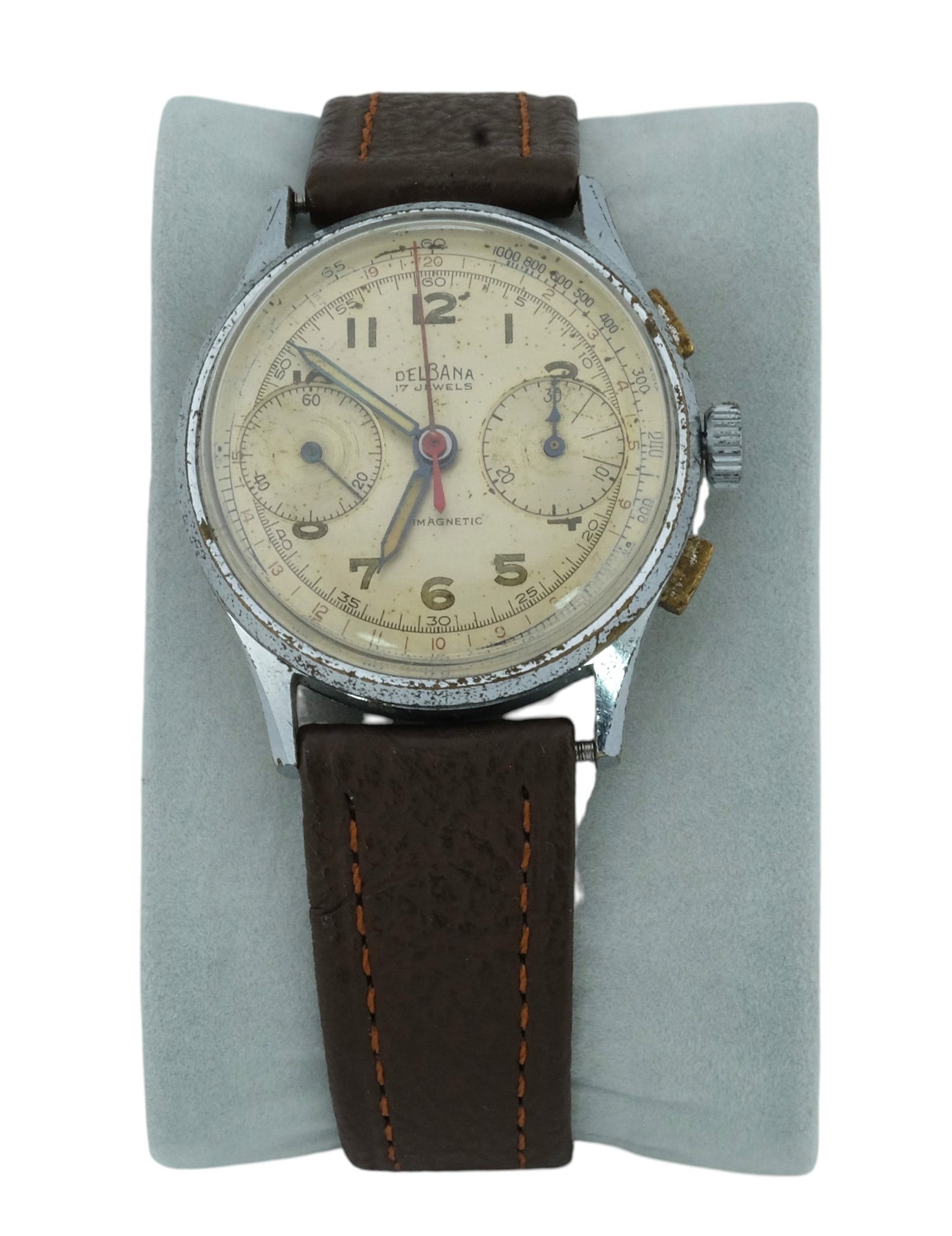 1950s Delbana Manual Wind Chronograph Watch 34mm (1 of 4)