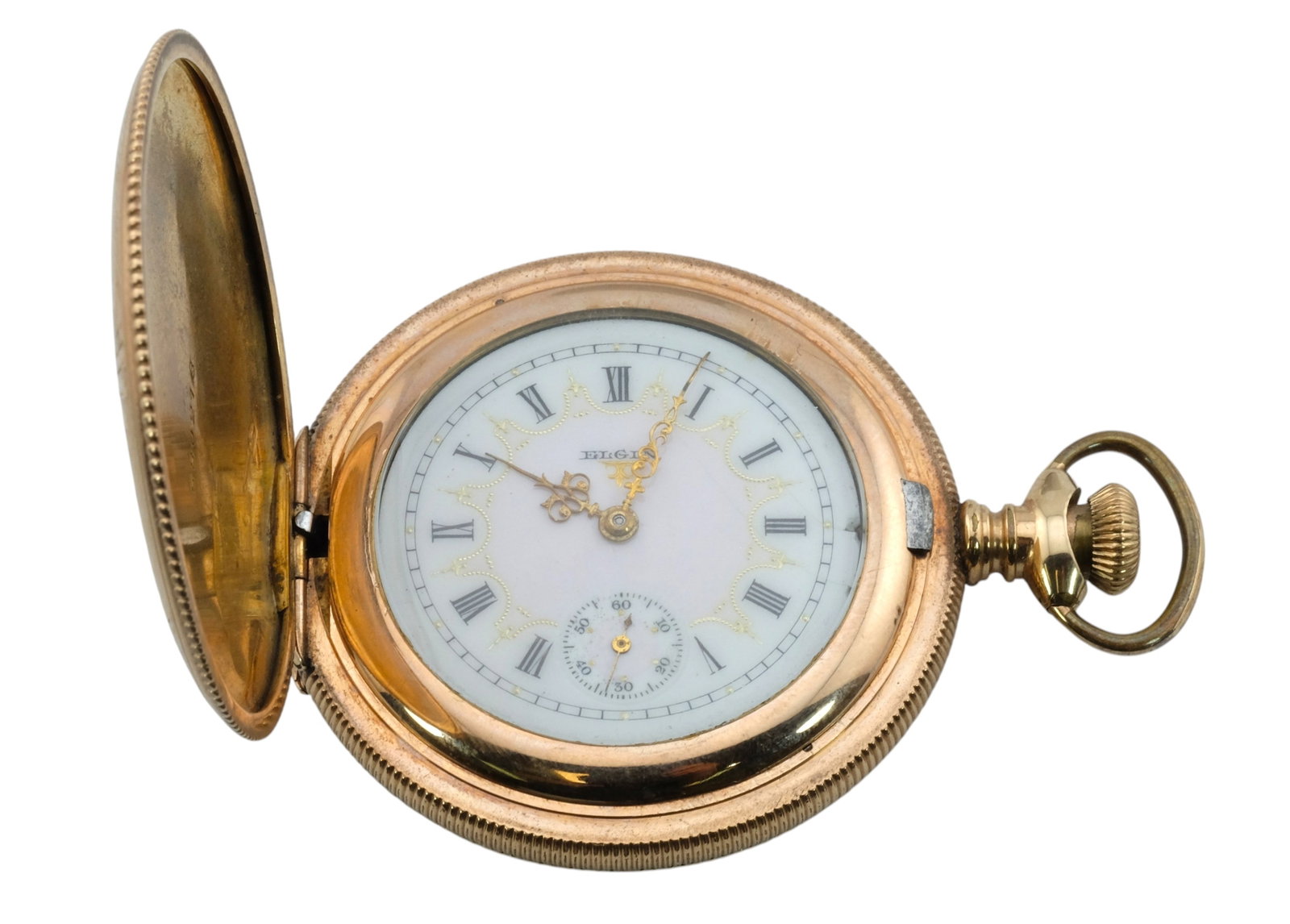 1901 Elgin Grade 206 Gold Filled Pocket Watch: 1901 Elgin Grade 206 Gold Filled Pocket Watch. Case 47mm, 15J, Serial # 9018000. Condition: Watch running at time of cataloging. However, we make no guarantee regarding continued working condition.