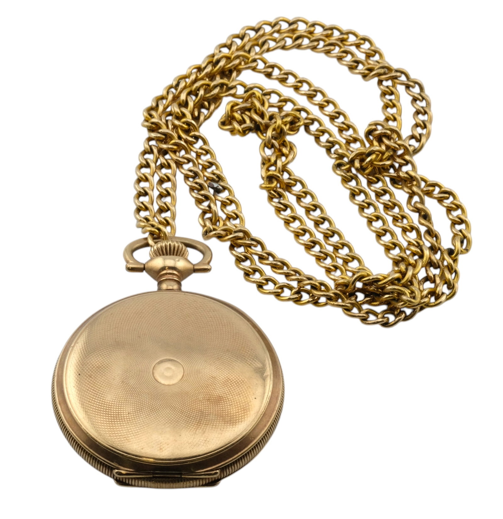 Rare 1914 Elgin Gold Filled Pocket Watch & Chain Low Production: Rare 1914 Elgin Gold Filled Pocket Watch & Chain Low Production. Only 30K production Model 2, 15 Jewels, serial # 17699254.