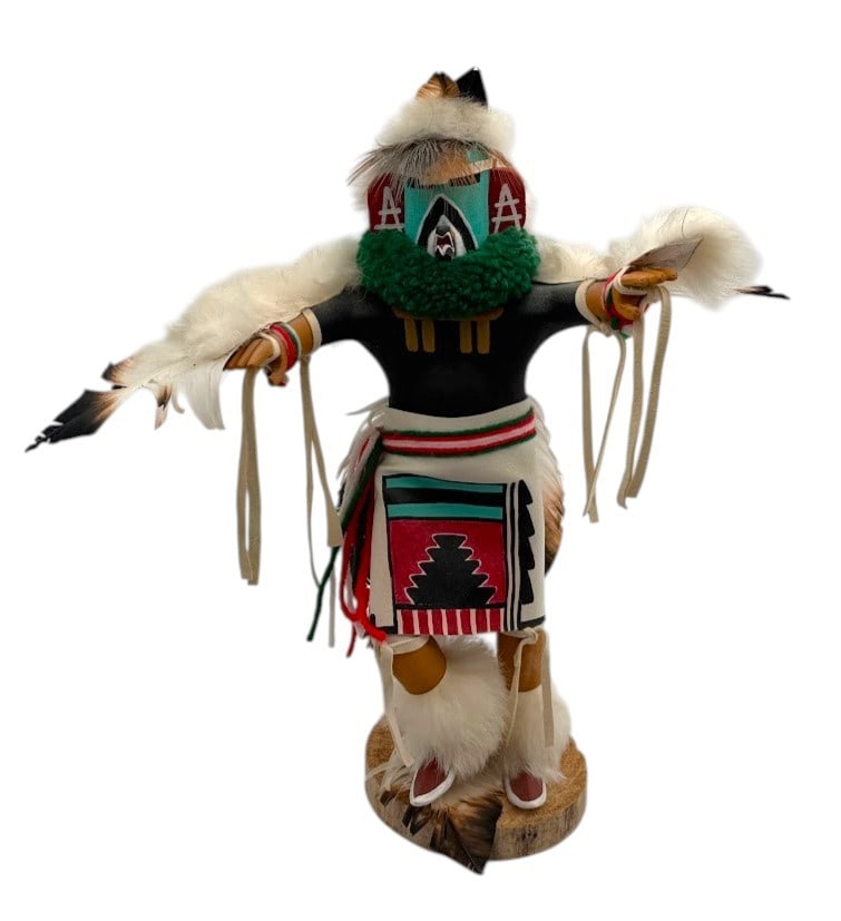 Native American Eagle Dancer Kachina Doll with Feather (1 of 4)
