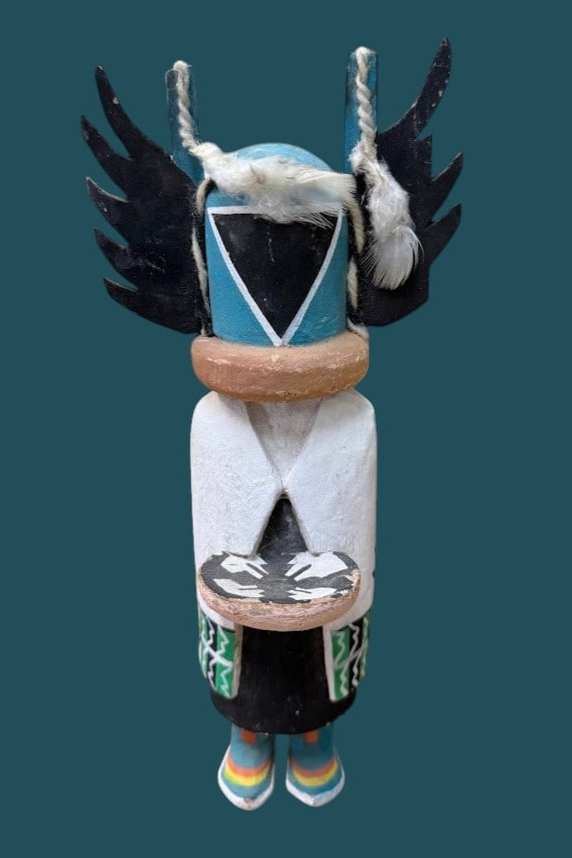 Vintage Hopi Native American Indian Kachina "Crow-Mother" C.1960 (1 of 4)