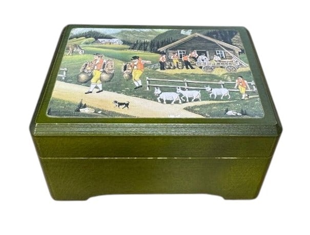 Reuge Swiss Music Box with Tune "Appenzeller Braut Volkst" (1 of 3)