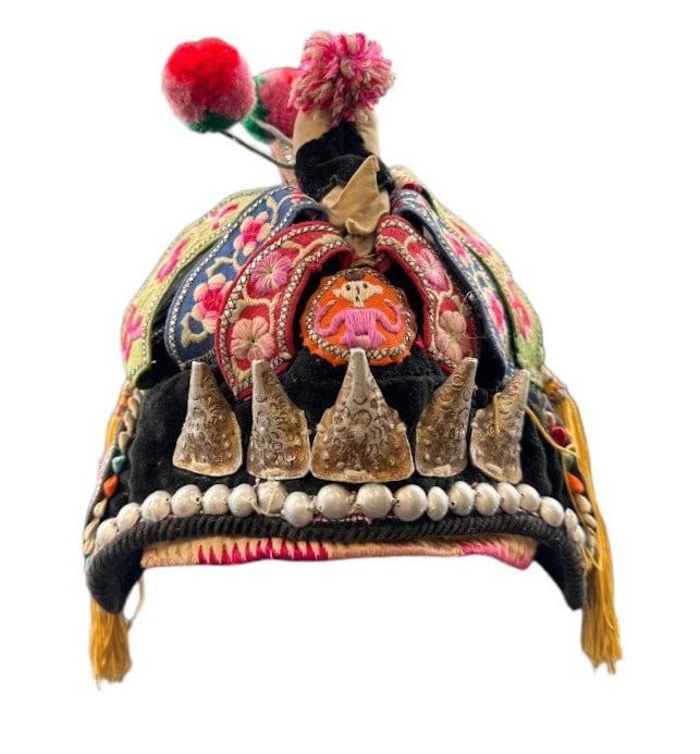 Antique Chinese Miao Festival Hat for a Child C. Early 1900s (1 of 4)
