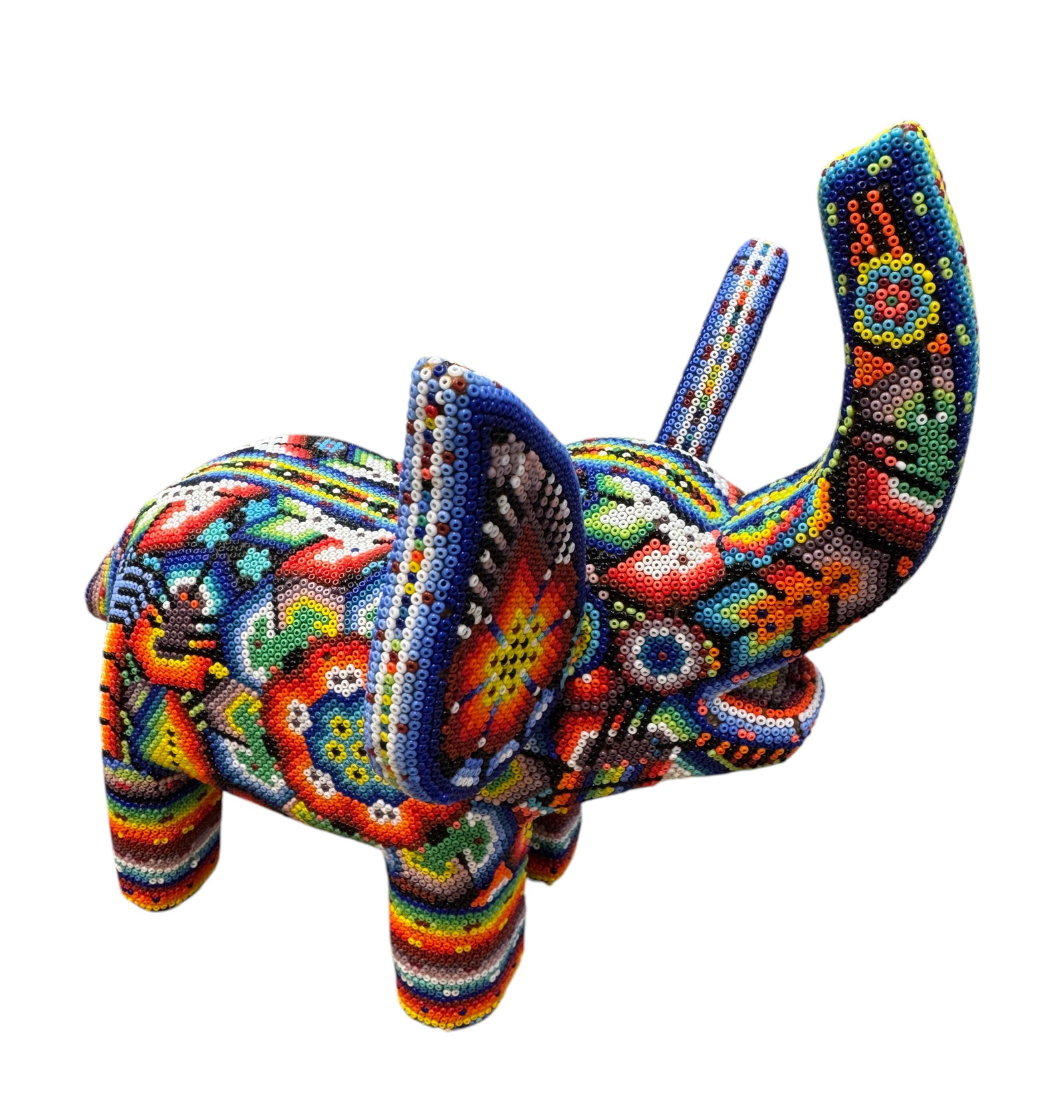 Huichol Wixarika Beaded Elephant Figure (1 of 5)