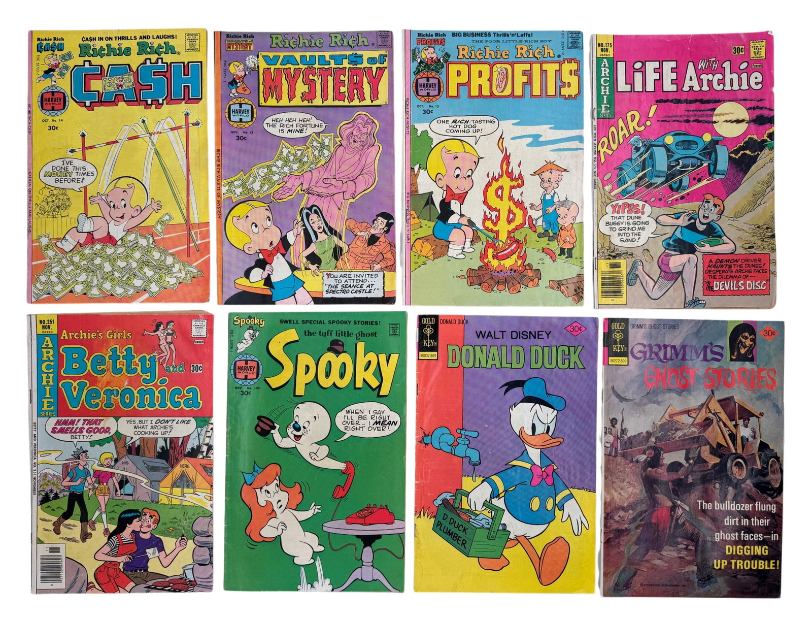 1960s-1970s Collection of Vintage Harvey & Gold Key Comic Books: 1960s-1970s Collection of Vintage Harvey & Gold Key Comic Books.