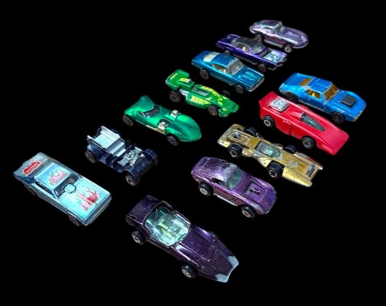 (Lot of 12) Vintage Hotwheels Redlines & Johnny Lightning Toy Cars (1 of 5)