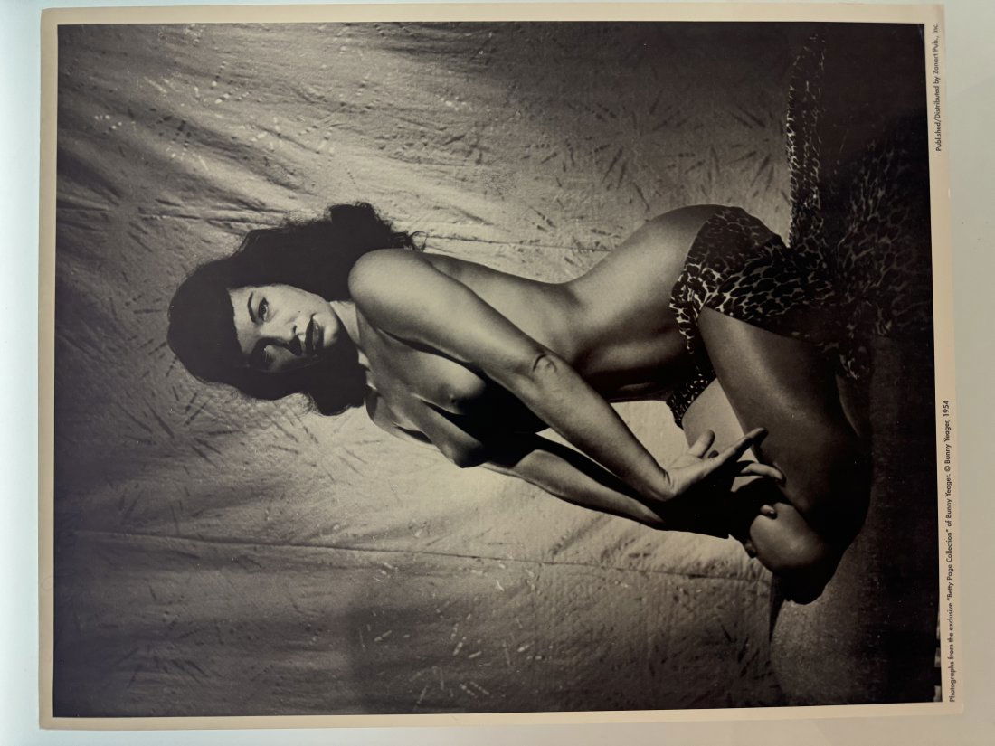 Bunny Yeager - Bettie Page Lithography signed by Bettie (1 of 2)
