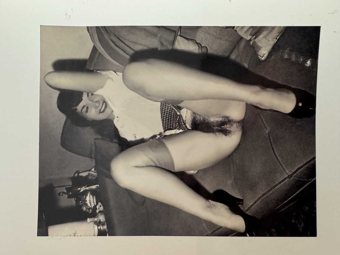 Bunny Yeager - Photo of Bettie Page signed by Bettie Page circa 1970 (1 of 2)