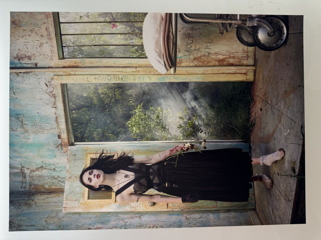 David LaChapelle - Francis Bean Cobain for Rolling Stones - Signed by David La Chapelle with COA (1 of 2)