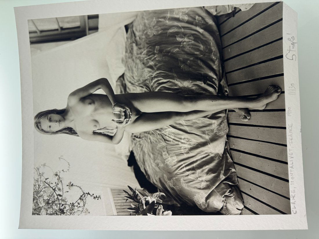 Jock Sturges - Robert Koch Gallery -Claire, Montalivet, 1990 - Signed by Jock Sturges: 13x15 inches on Baryta Paper- Studio 3d Seal - Low Corner Cut