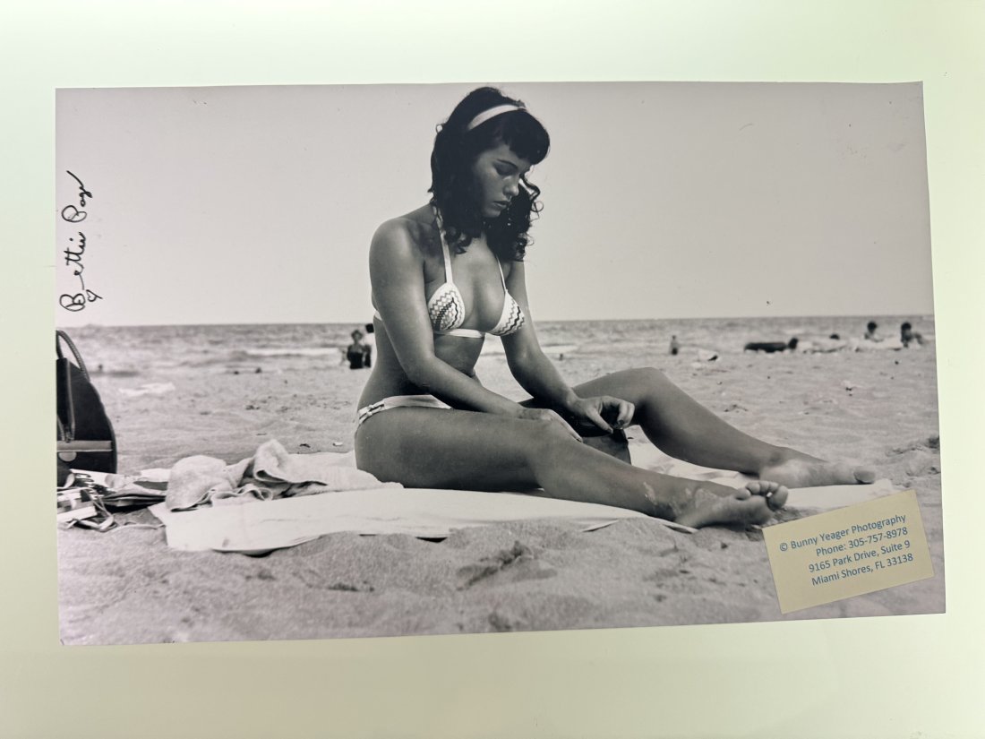 Bunny Yeager - Bettie Page Signed by Bettie (1 of 2)