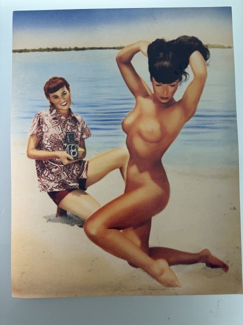 Bunny Yeager - Bettie Page Lithography Signed by Bettie (1 of 2)