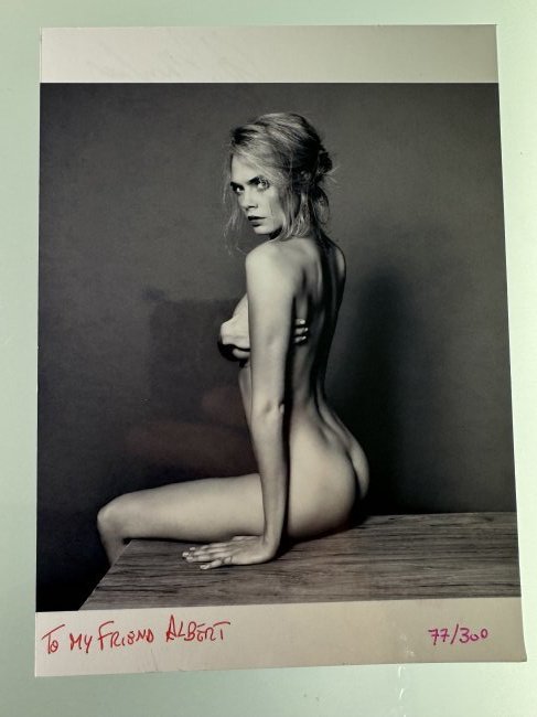 Simon Emmett - Cara Delevigne - Signed by Simon Emmett (1 of 2)