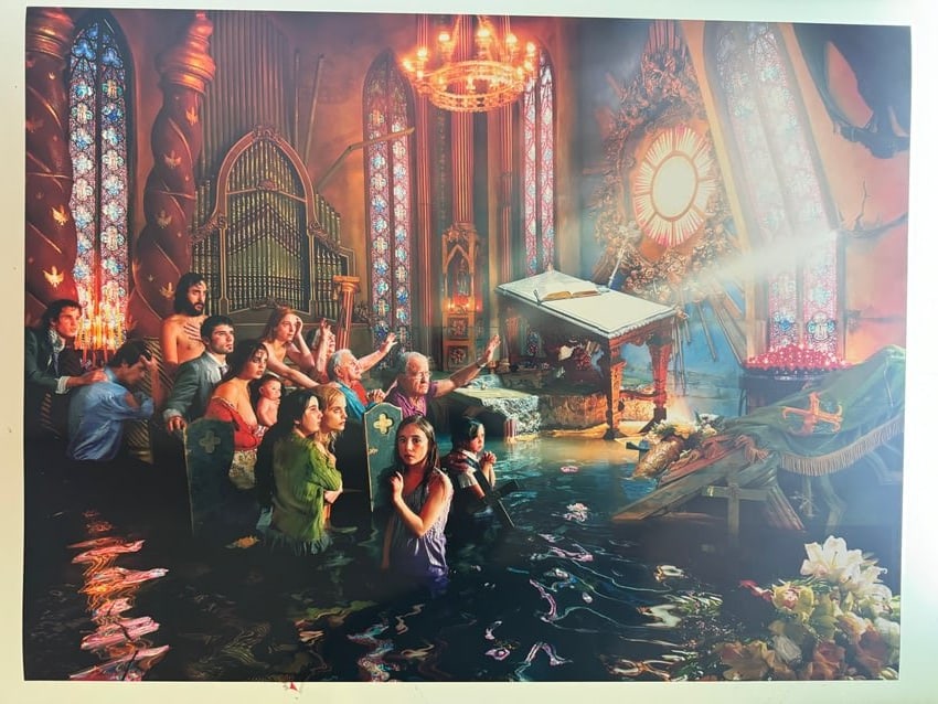 David LaChapelle - After the Deluge Cathedral, 2007 - Signed by David LaChapelle: 62x46 cm - Photo coming from MALBA Museum of Buenos Aires - Signed by DLC