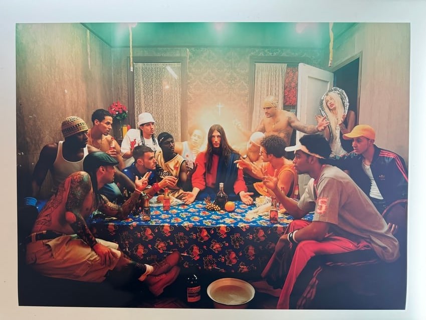 David LaChapelle - The Last Supper, 2003 - Signed by David LaChapelle: 56x40 cm - Exposed in MALBA of Buenos Aires Signed by David LaChapelle