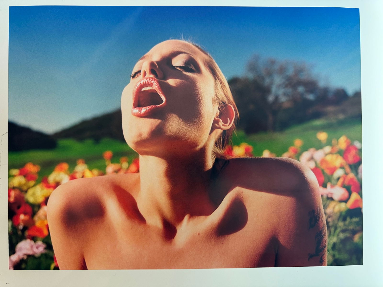 David LaChapelle - Angelina Jolie "Lusty Spring" - Signed by David LaChapelle: 31x23 cm - David LaChapelle Studio - Signed by DLC