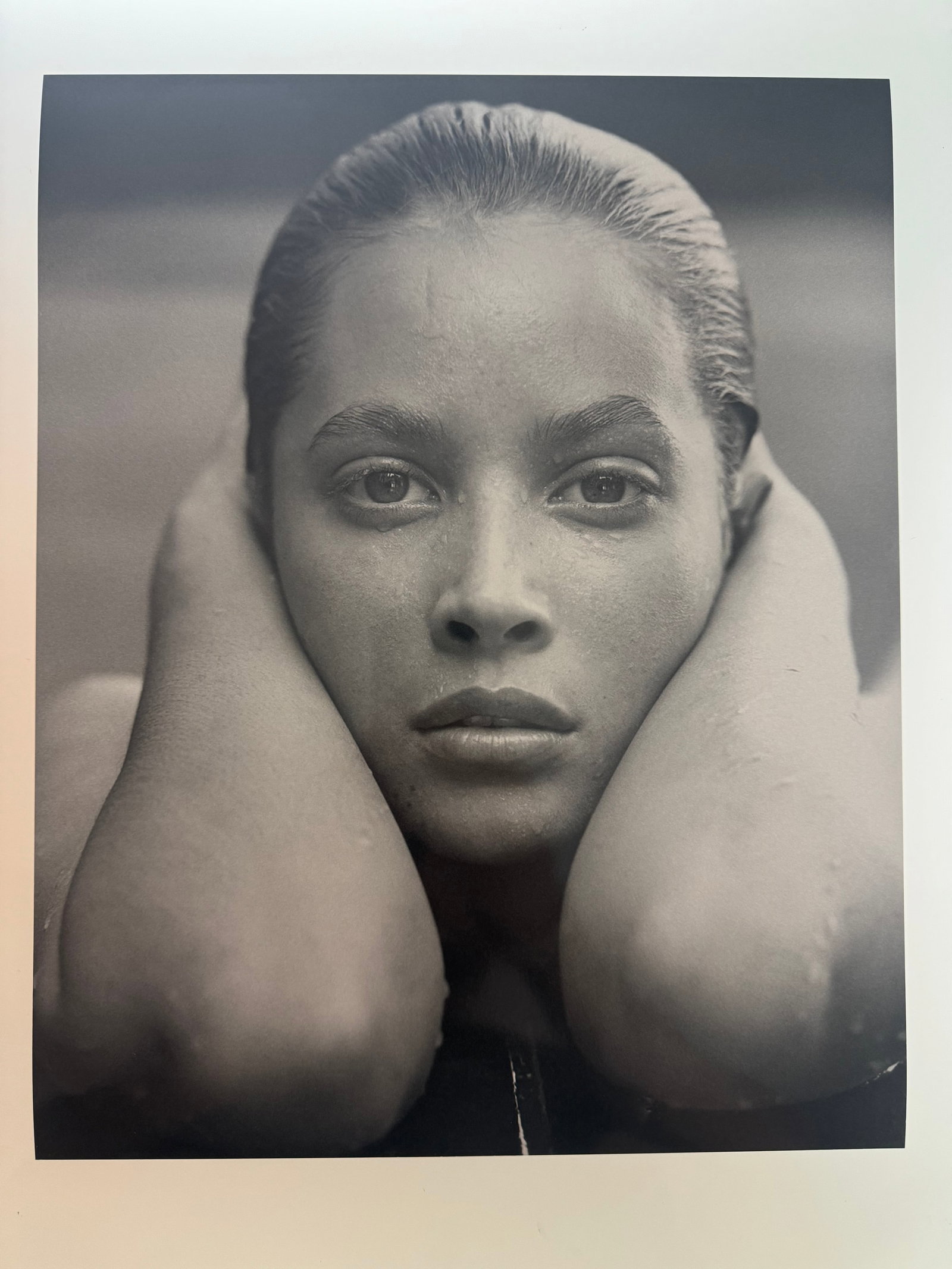 Herb Ritts - Christy Turlington, LA, 1988: 38x30 cm - Herb Ritts Foundation stamp