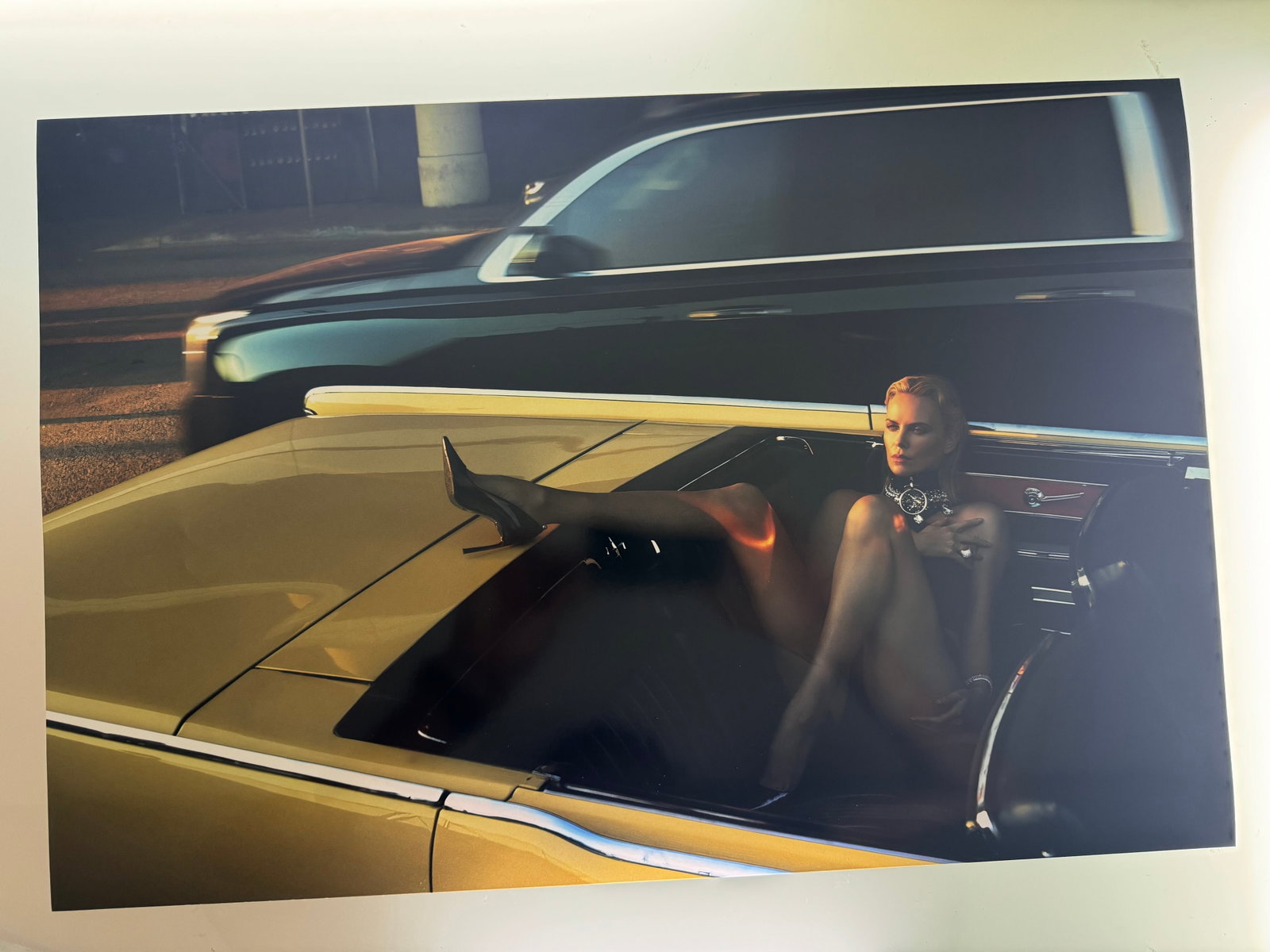 Mert Alas and Marcus Piggott - Charlize Theron, Takes it to the max, 2015 - Yellow Korner: 60x40 cm - Printed by YELLOW KORNER with COA