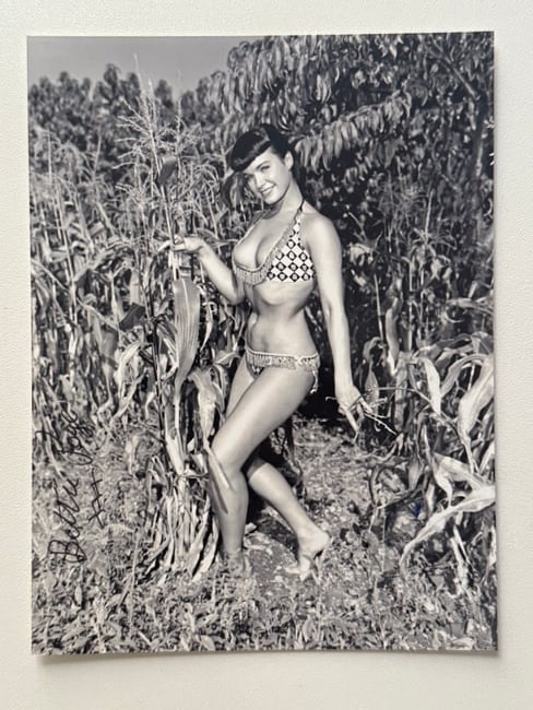Bunny Yeager - Bettie Page - Private Archive - Signed Photo by Bettie Page: From Private Archive of Bunny Yeager Studio - Signed by Bettie Page - Photo from 70's