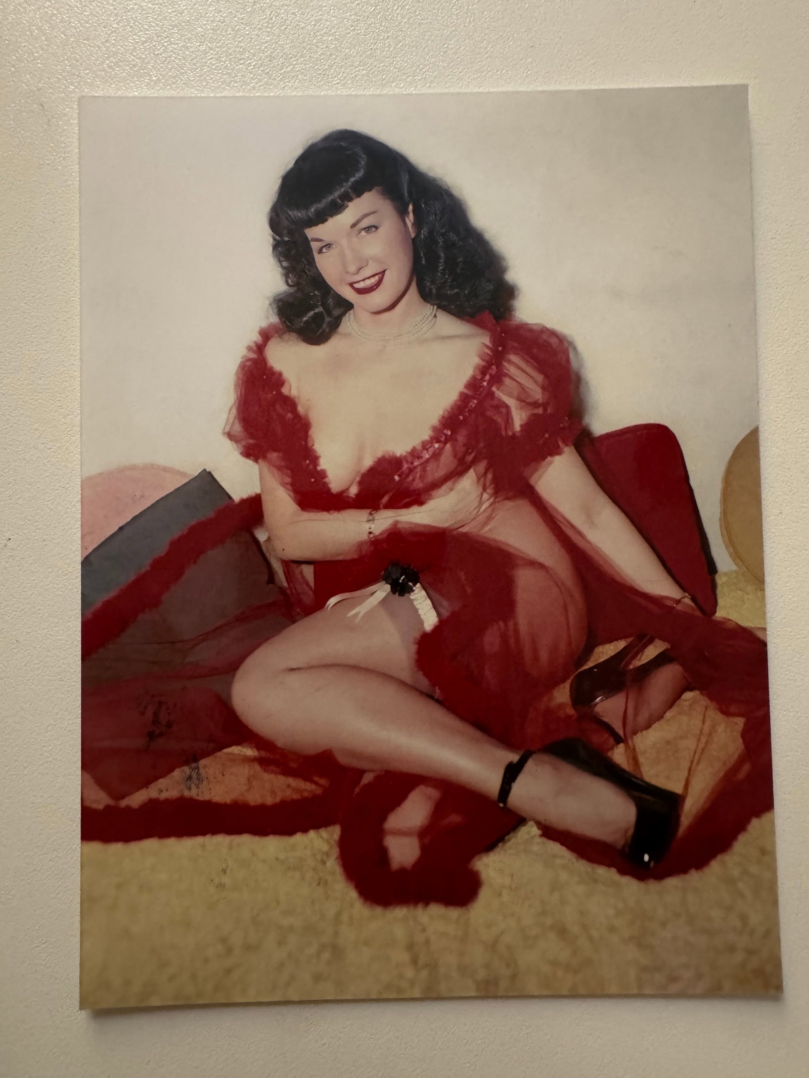 Bunny Yeager - Bettie Page - Private Archive - Signed Photo by Bettie Page: From Private Archive of Bunny Yeager Studio - Signed by Bettie Page - Photo from 70's