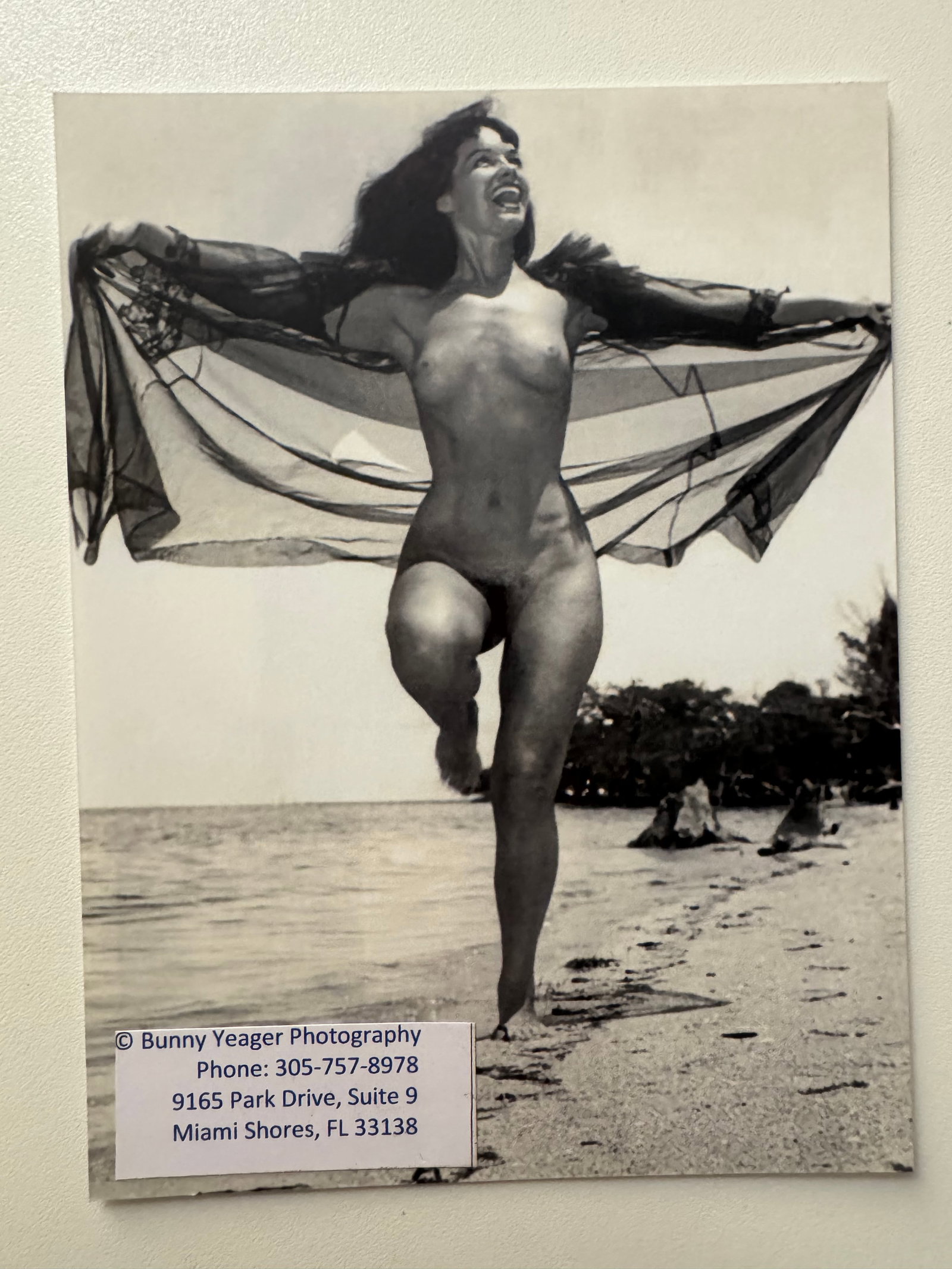 Bunny Yeager - Bettie Page - Private Archive - Signed Photo by Bettie Page: From Private Archive of Bunny Yeager Studio - Signed by Bettie Page - Photo from 70's