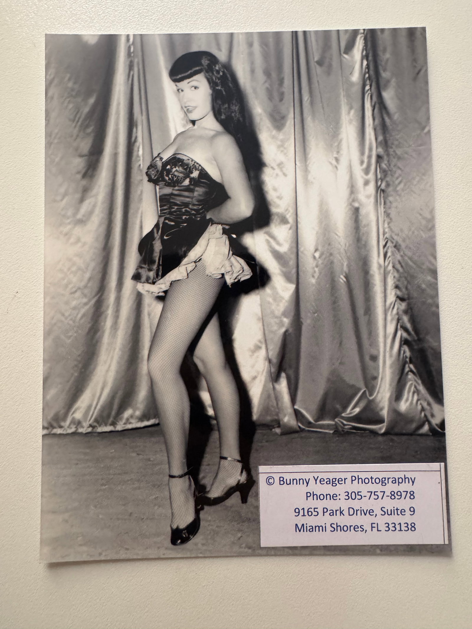 Bunny Yeager - Bettie Page - Private Archive - Signed Photo by Bettie Page: From Private Archive of Bunny Yeager Studio - Signed by Bettie Page - Photo from 70's