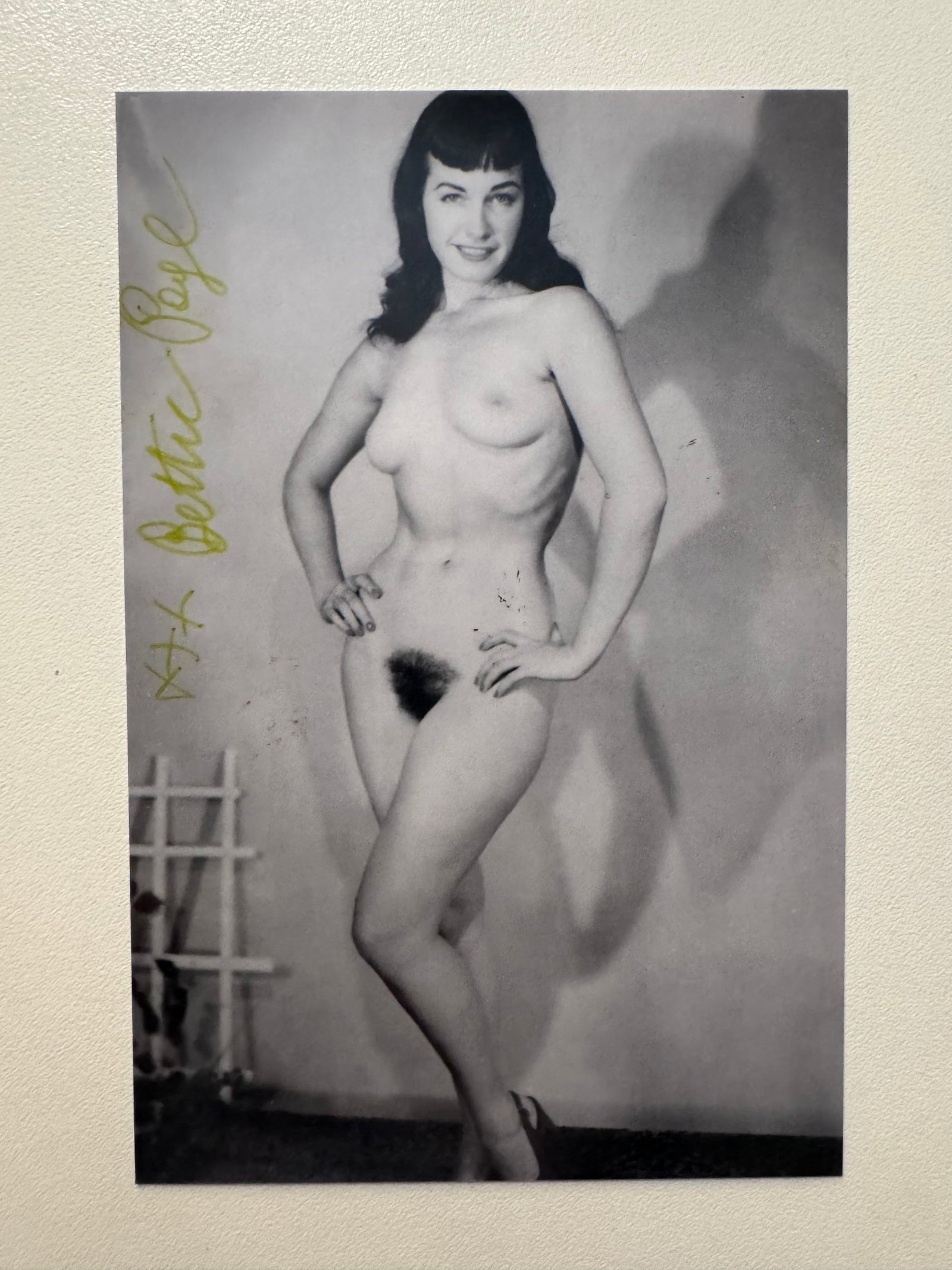 Bunny Yeager - Bettie Page - Private Archive - Signed Photo by Bettie Page: From Private Archive of Bunny Yeager Studio - Signed by Bettie Page - Photo from 70's